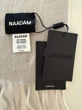 NWT Naadam 66x28 100% Cashmere Scarf